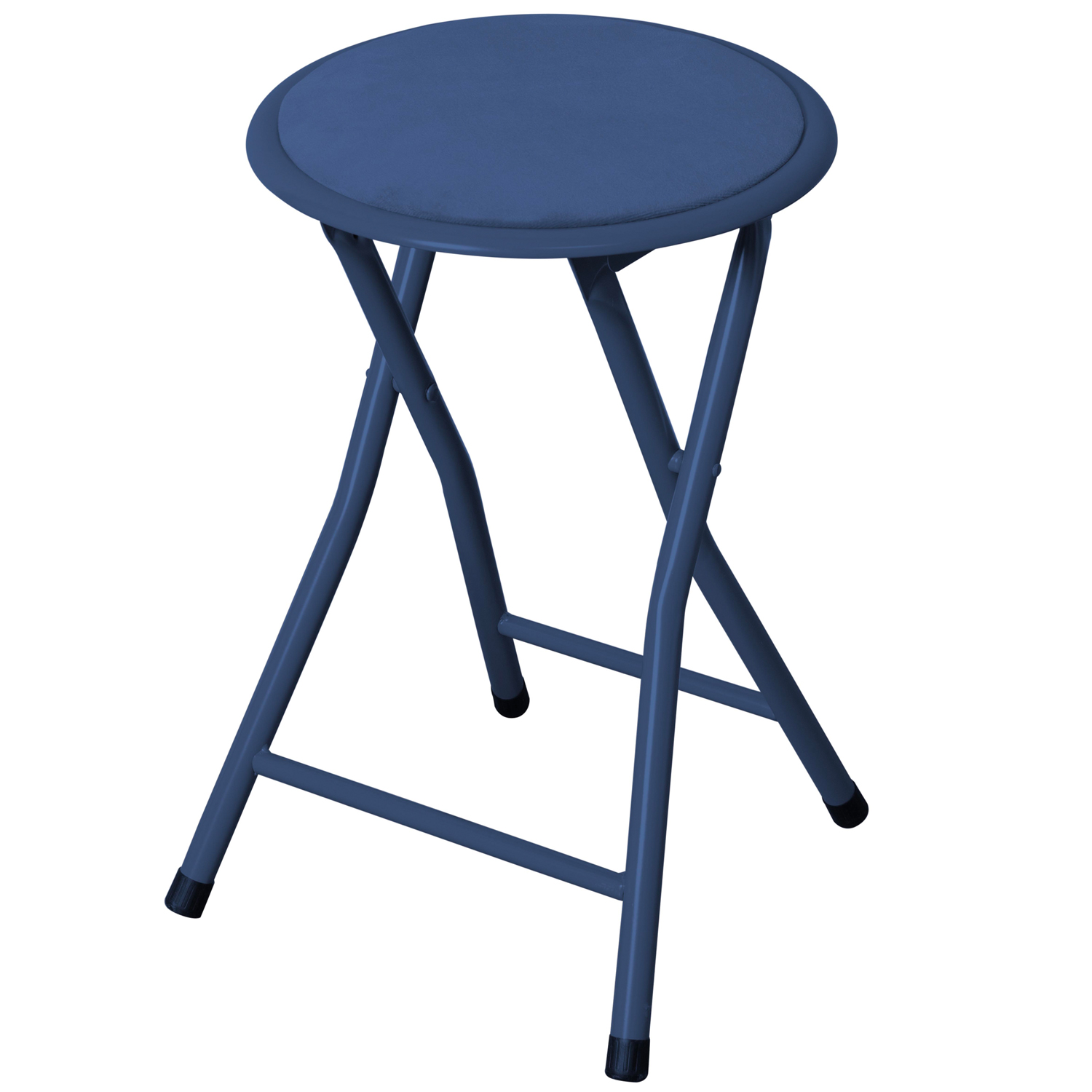 2 Coprisgabelli Rotondi In Pelle PU – Azzurri, Diametro 35 Cm, Antiscivolo, Elasticizzati, Per Sedie Da Bar E Cucina