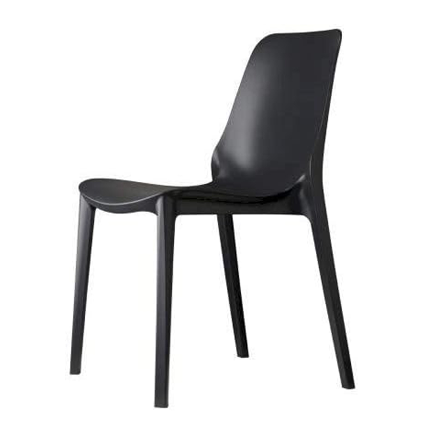 Scab Design Sedia Modello Ginevra in Tecnopolimero Set 6 Pezzi  per Interni ed Esterni (Antracite)