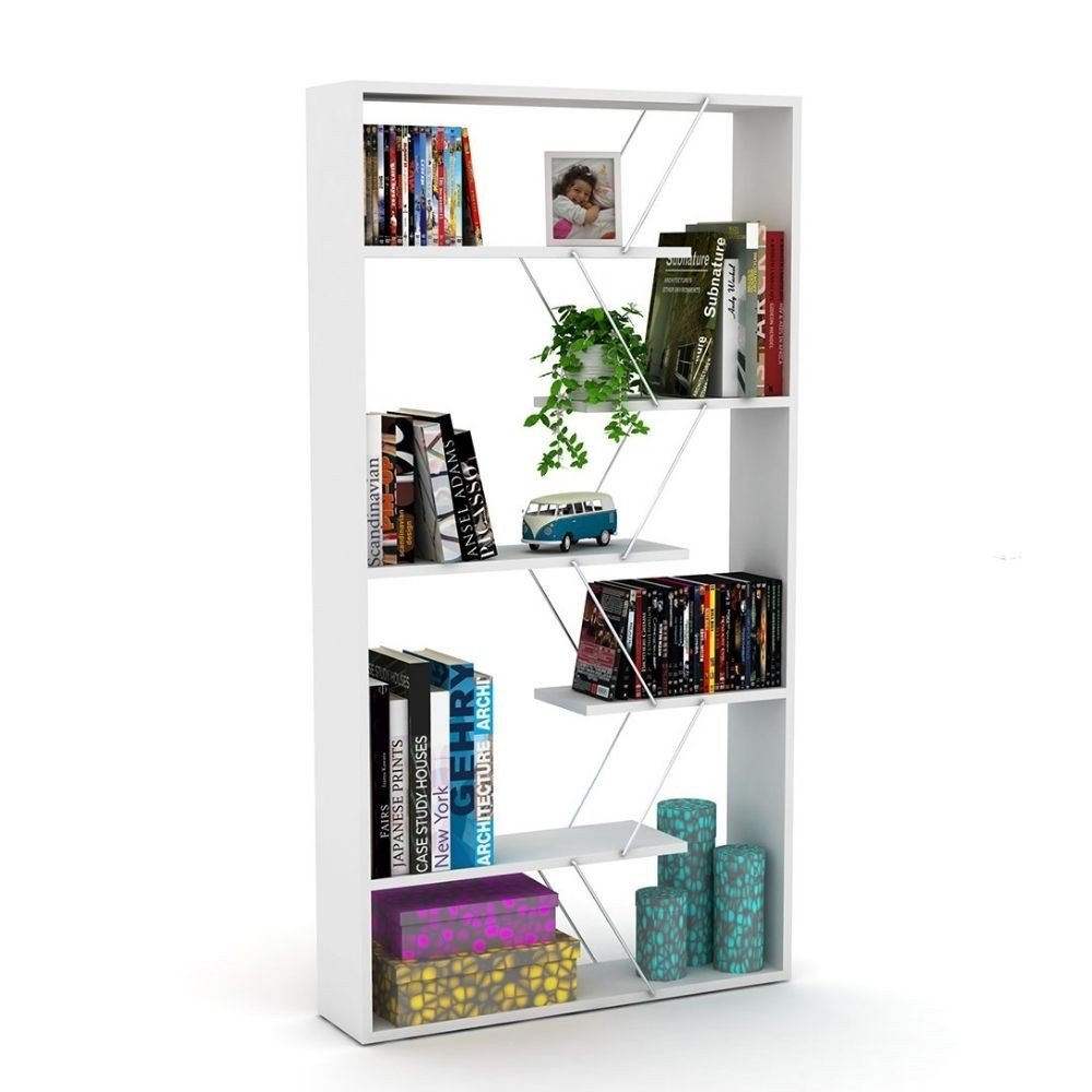 28533.jpg Libreria Tars bianca 84x24x157H RF1603242 - immagine 1