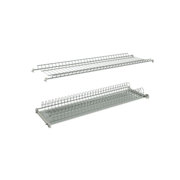 Scolapiatti incasso pensili da 80 cm. con telaio in alluminio regolabile