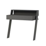 Scrivania da parete Cowork antracite con cassetto 94 cm. - immagine 5