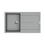 Enigma D100 lavello vasca e gocciolatoio croma - immagine 2
