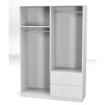 Armadio GRD4422023 4 ante e 2 cassetti rovere rustico - immagine 3