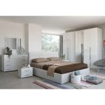 Camera da letto Nerano bianco laccato