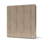 Armadio 4 ante 2 cassetti Seba 4 colore rovere sonoma - immagine 2