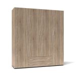Armadio 4 ante 2 cassetti Seba 4 colore rovere sonoma - immagine 3