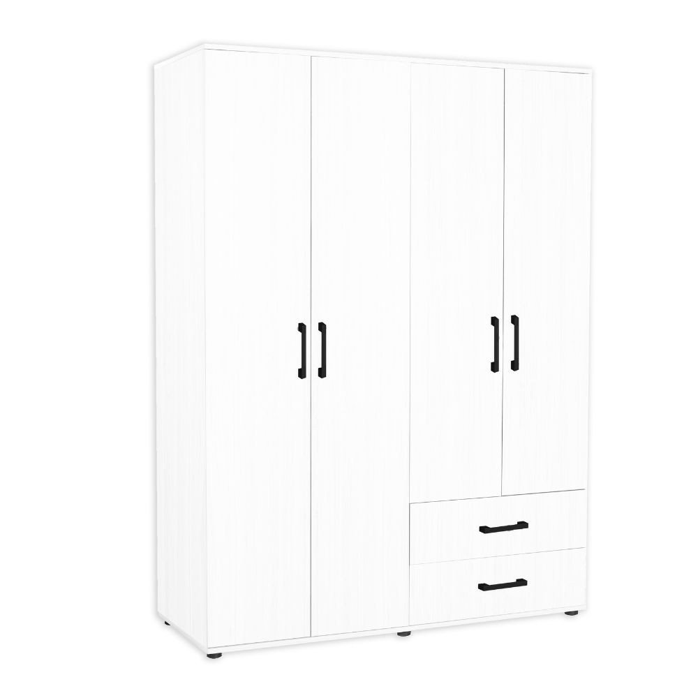 32875.jpg Armadio GRD4422023 bianco 4 ante e 2 cassetti - immagine 1