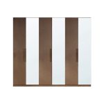 Armadio Mustella 6 ante battenti con specchi bronzati - immagine 3