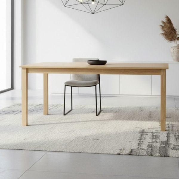 Tavolo Dori in legno colore rovere H 73x140x80 cm.