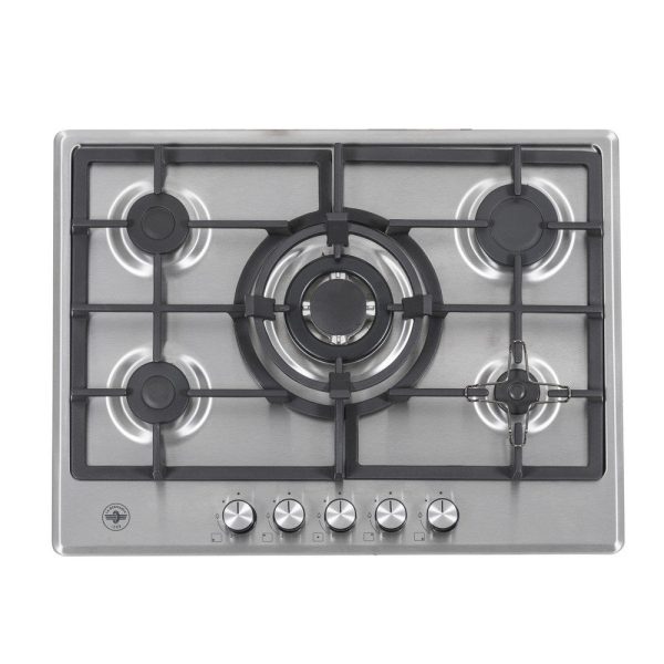 Piano cottura La Germania P705CLAGXV a gas 70 cm. 5 fuochi inox con griglia in ghisa