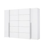 Armadio Callia con 2 ante battenti e 2 ante scorrevoli colore bianco 270.3x61.2xH210.5 cm. - immagine 6