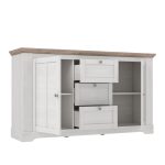 Madia Forma con 3 cassetti e 2 ante colore rovere neve e piano olmo scuro - immagine 6
