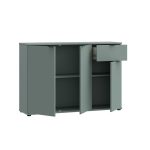 Mobile multiuso Segno con tre ante e 1 cassetto L 120 cm colore verde salvia - immagine 6