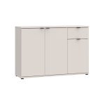 Mobile multiuso Segno con tre ante e 1 cassetto L 120 cm colore cashmere - immagine 3