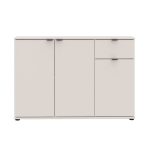 Mobile multiuso Segno con tre ante e 1 cassetto L 120 cm colore cashmere - immagine 4