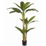 ALBERO DI BANANO ARTIFICIALE 3 FUSTI 20 FOGLIE (H180cm)