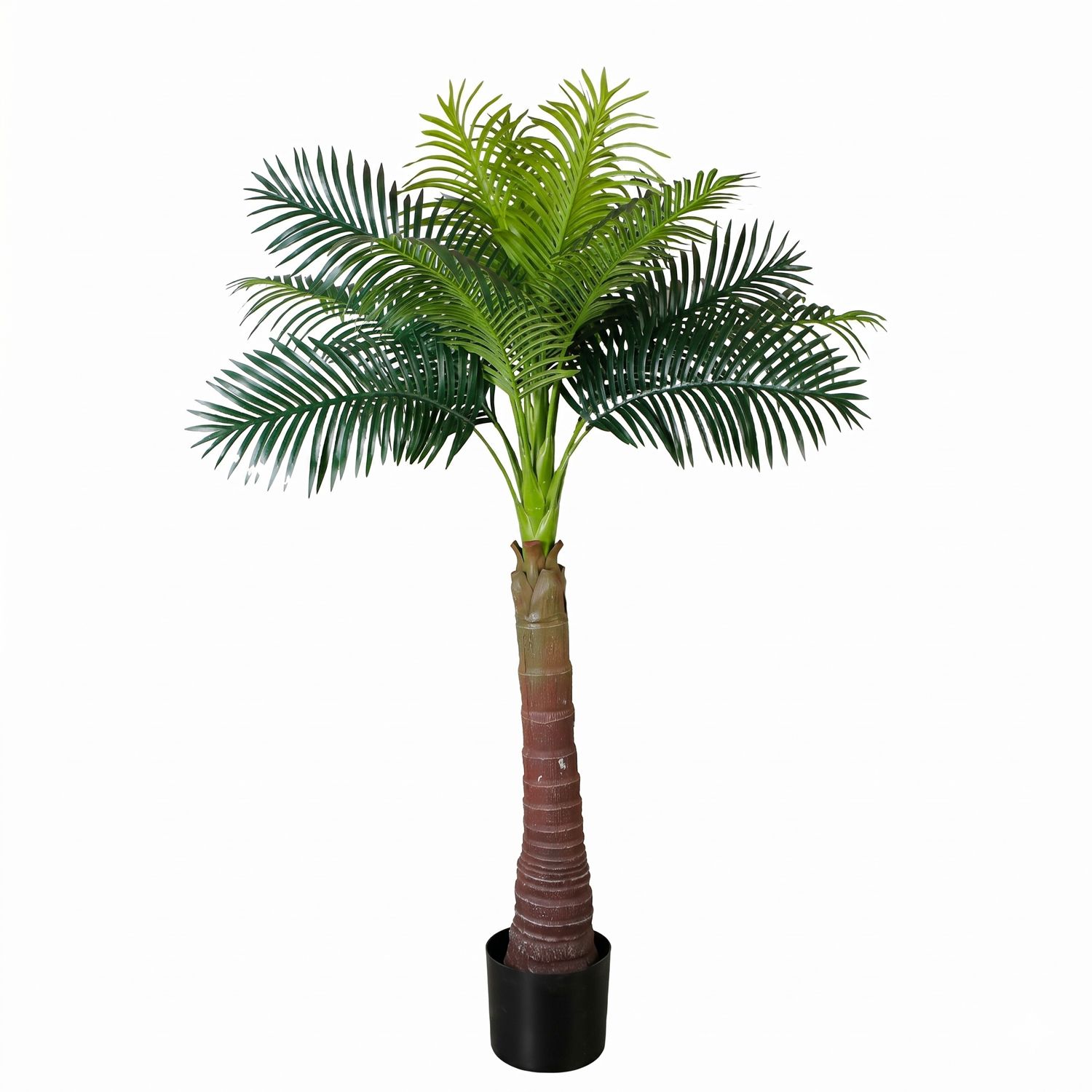 PALMA ARTIFICIALE DECORATIVA 180 CM REALISTICA CON 16 FOGLIE