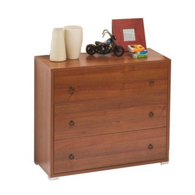 45825.jpg Comò 3 cassetti 91x45x81H noce antico - immagine 1
