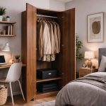 Armadio 180x60x90 2 ante noce antico - immagine 2
