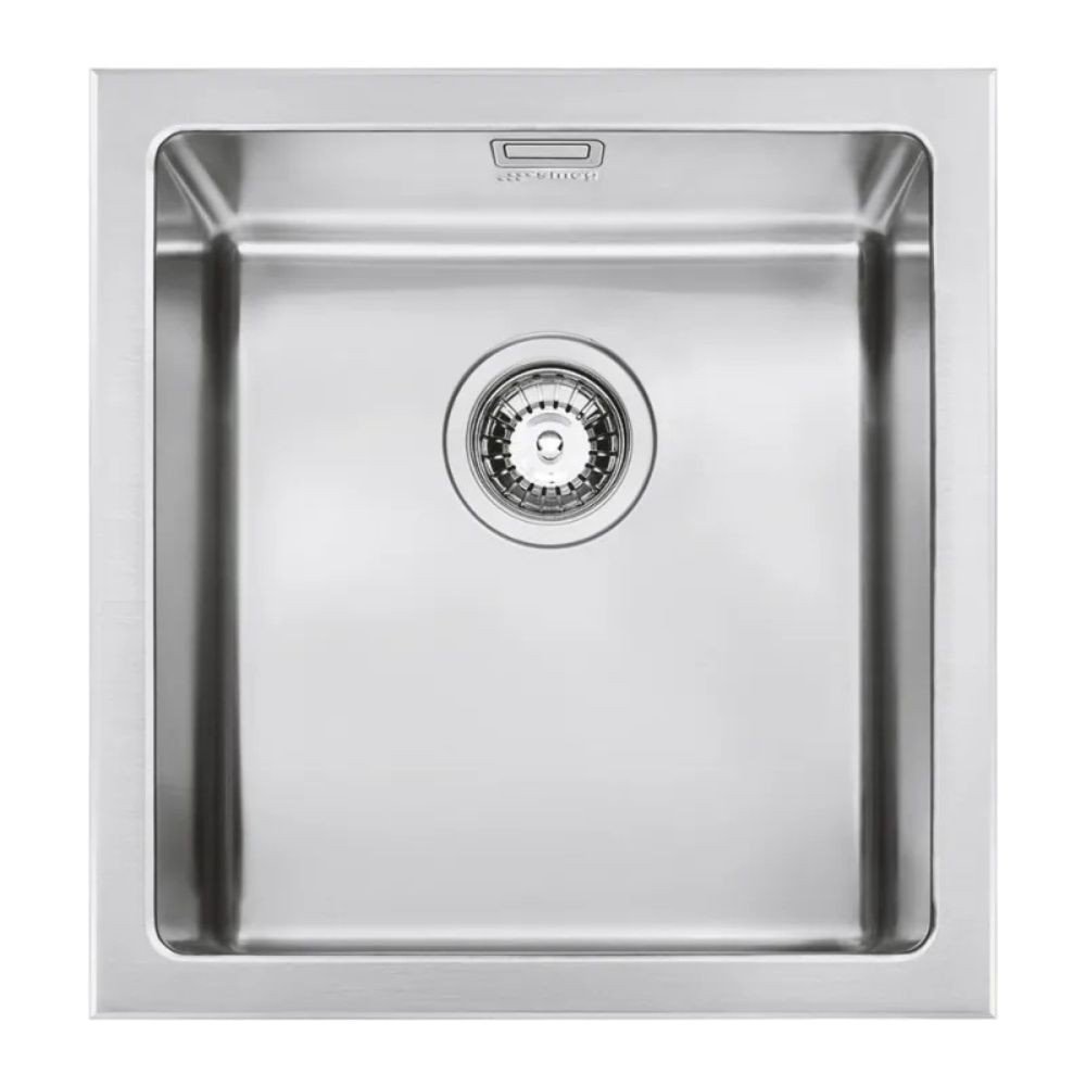 50403.jpg Lavello Smeg VQR40 una vasca 40x50 cm semifilo inox - immagine 1