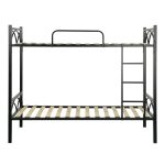 Letto a castello Wind con struttura in metallo nero - immagine 3