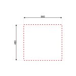 Lavello 60x50 reversibile Rondo' EC196 - immagine 3