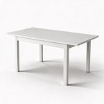 Tavolo allungabile FIRENZE 120x80 bianco frassinato - immagine 3
