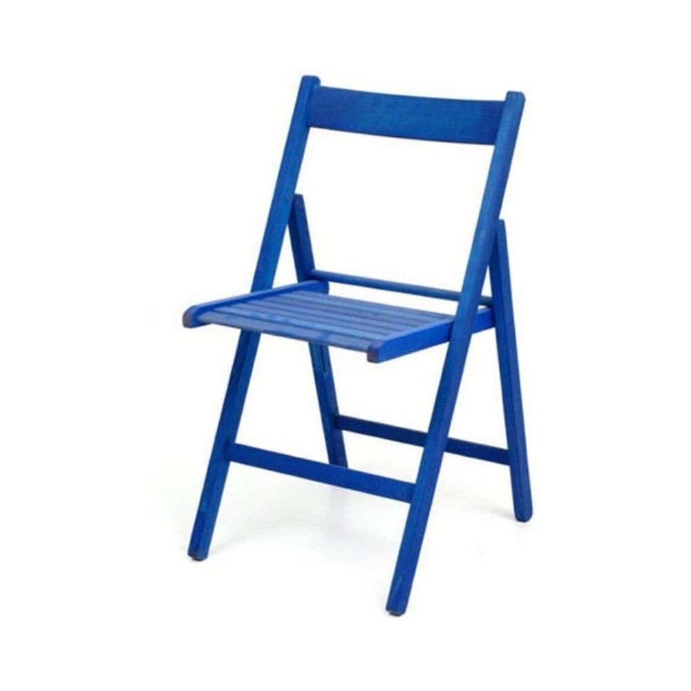 52431.jpg Sedia pieghevole Penelope in legno blu set 4 pezzi - immagine 1