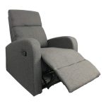 Poltrona relax Giada manuale tessuto grigio - immagine 2