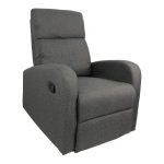 Poltrona relax Giada manuale tessuto grigio - immagine 4