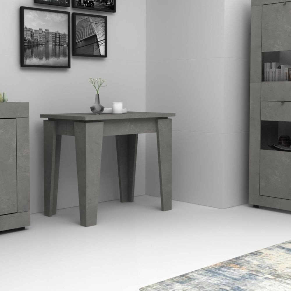 52573.jpg Consolle allungabile Natron cemento 50x90 cm - immagine 1