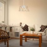 Lampada a sospensione  Evren ASZ1030 3 luci metallo bianco e corda - immagine 4