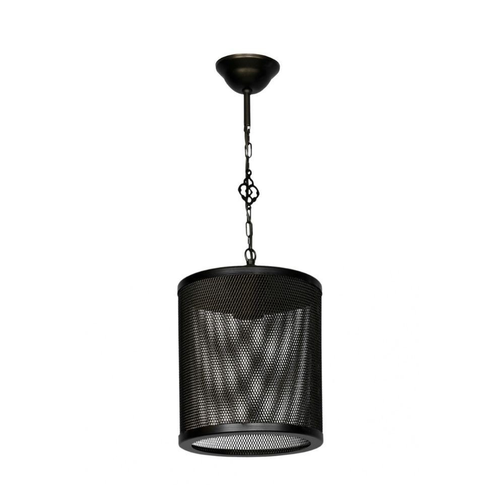 52665.jpg Lampada a sospensione Nadra MDL3857 in metallo reticolato nero - immagine 1