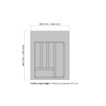 Portaposate 8102N 5 scomparti per cassetto da 40 o 45 cm - immagine 2