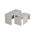 Tris tavolini da salotto Kanta bianco - immagine 3