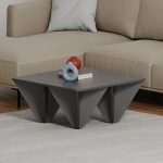 Tavolino da salotto Diamond quadrato antracite - immagine 3