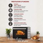 Luxell Forno multifunzione 70 litri LX-9645 nero inox - immagine 4