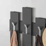 Appendiabiti a muro Wave antracite 8 ganci - immagine 2