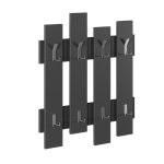 Appendiabiti a muro Wave antracite 8 ganci - immagine 3