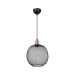 Lampada a sospensione metallo traforato nero Belin MDL4320 - immagine 3