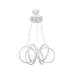 Lampada a sospensione LED Ilya forma spirale bianca MDL4439