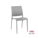 Sedia Curtis polipropilene bianca design ergonomico certificate CATAS Made in Italy set 4 pezzi - immagine 4