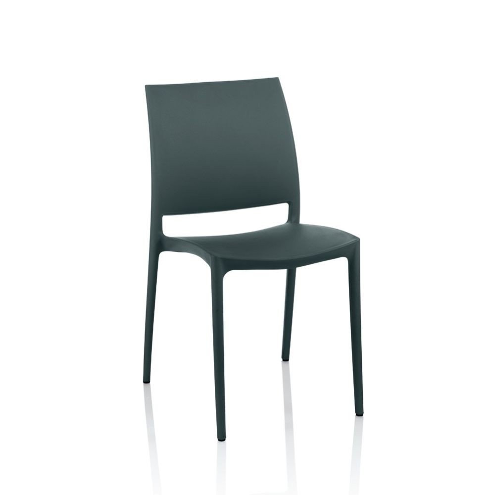 53709.jpg Sedia Curtis polipropilene grigio metal design ergonomico certificate CATAS Made in Italy set 4 pezzi - immagine 1