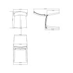 Sedia Curtis polipropilene grigio metal design ergonomico certificate CATAS Made in Italy set 4 pezzi - immagine 4
