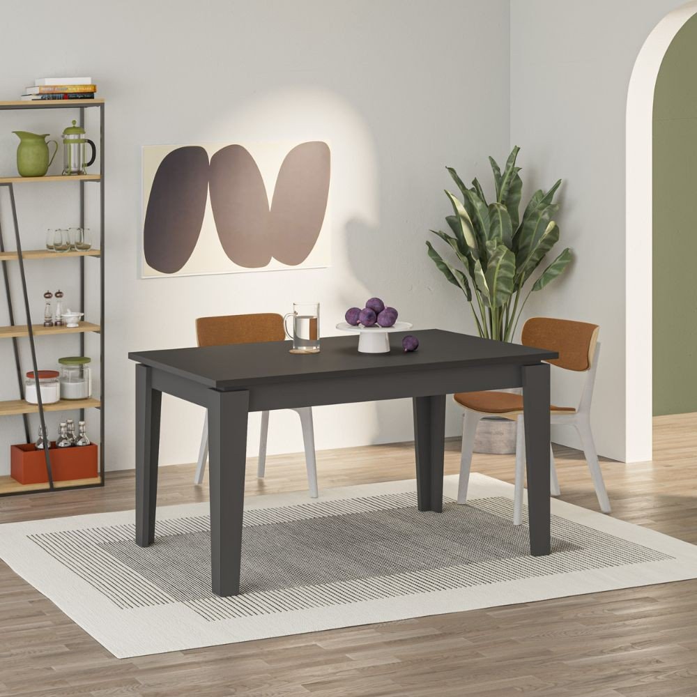 53748.jpg Tavolo allungabile Tolmen antracite 140x80 cm - immagine 1