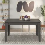 Tavolo allungabile Tolmen antracite 140x80 cm - immagine 3