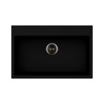 Waltz 78x51 lavello una vasca nero