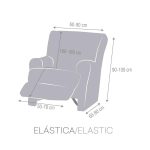 Copripoltrona relax Troya elastico grigio 60-90 - immagine 3
