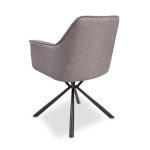 Sedia Aseat seduta colore grigio con retro colore tortora set 2 pezzi - immagine 4
