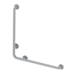 Corrimano angolare di sicurezza 78 x 78 cm per disabili colore bianco - immagine 2
